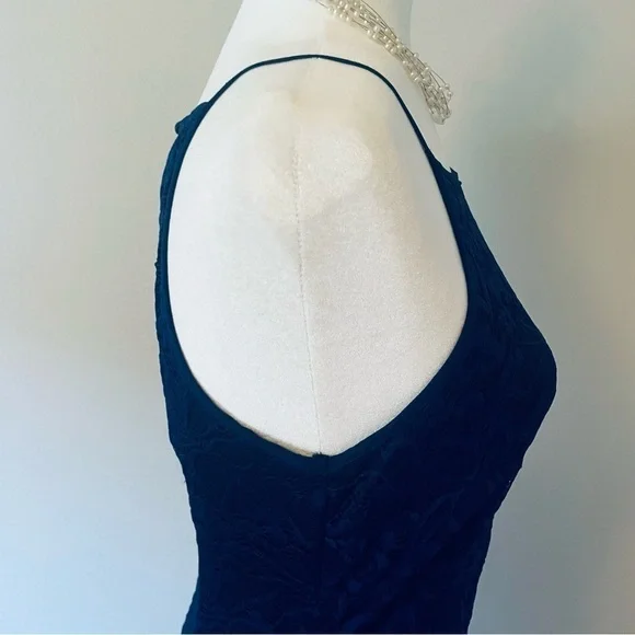 Francesca’s Blue Rain Navy Lace Mini Dress - Picture 10 of 16